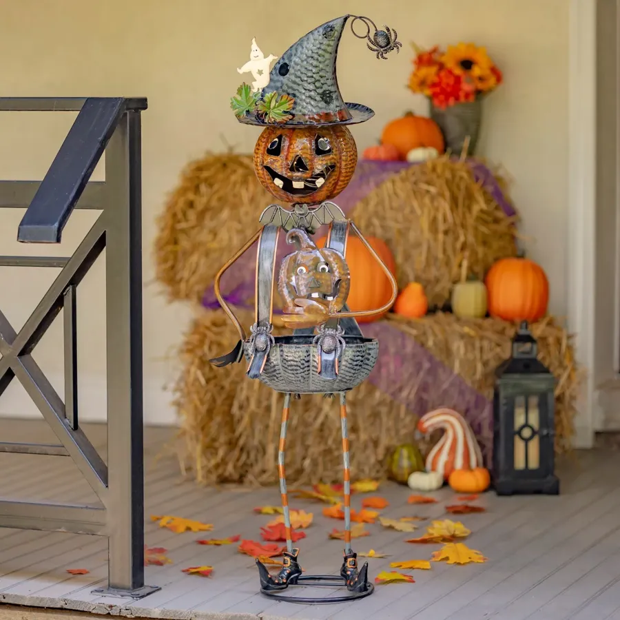 42.5" Tall Pumpkin Witch | Halloween Decoration