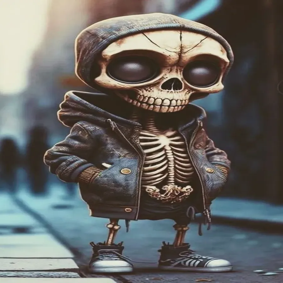 Cool skeleton figurines-Halloween