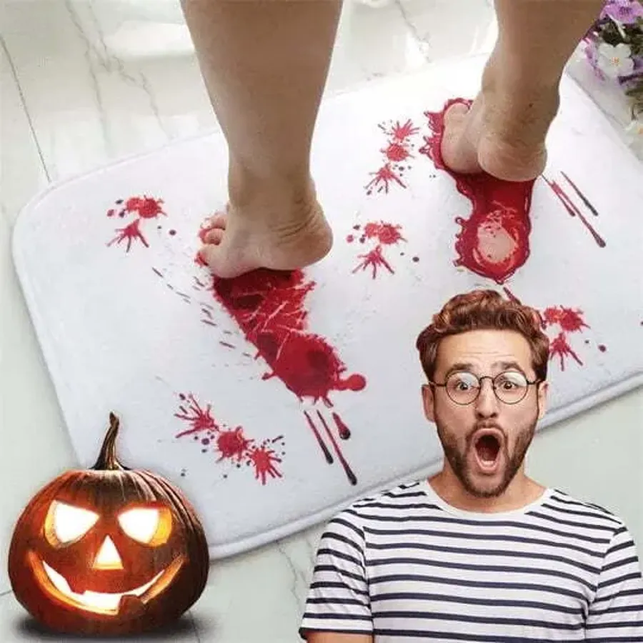 Halloween Bloody Color Changing Bath Mat