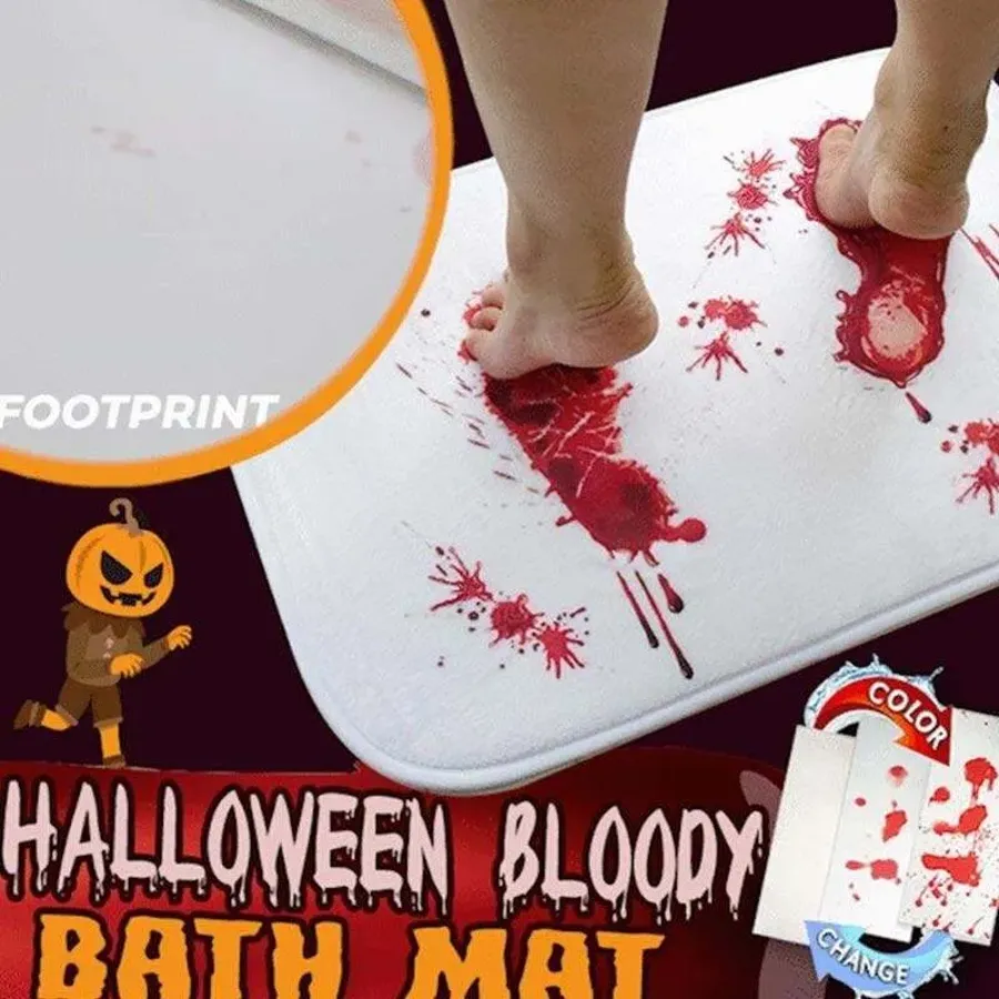 Halloween Bloody Color Changing Bath Mat