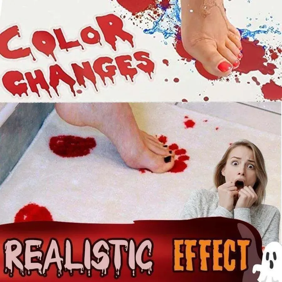 Halloween Bloody Color Changing Bath Mat