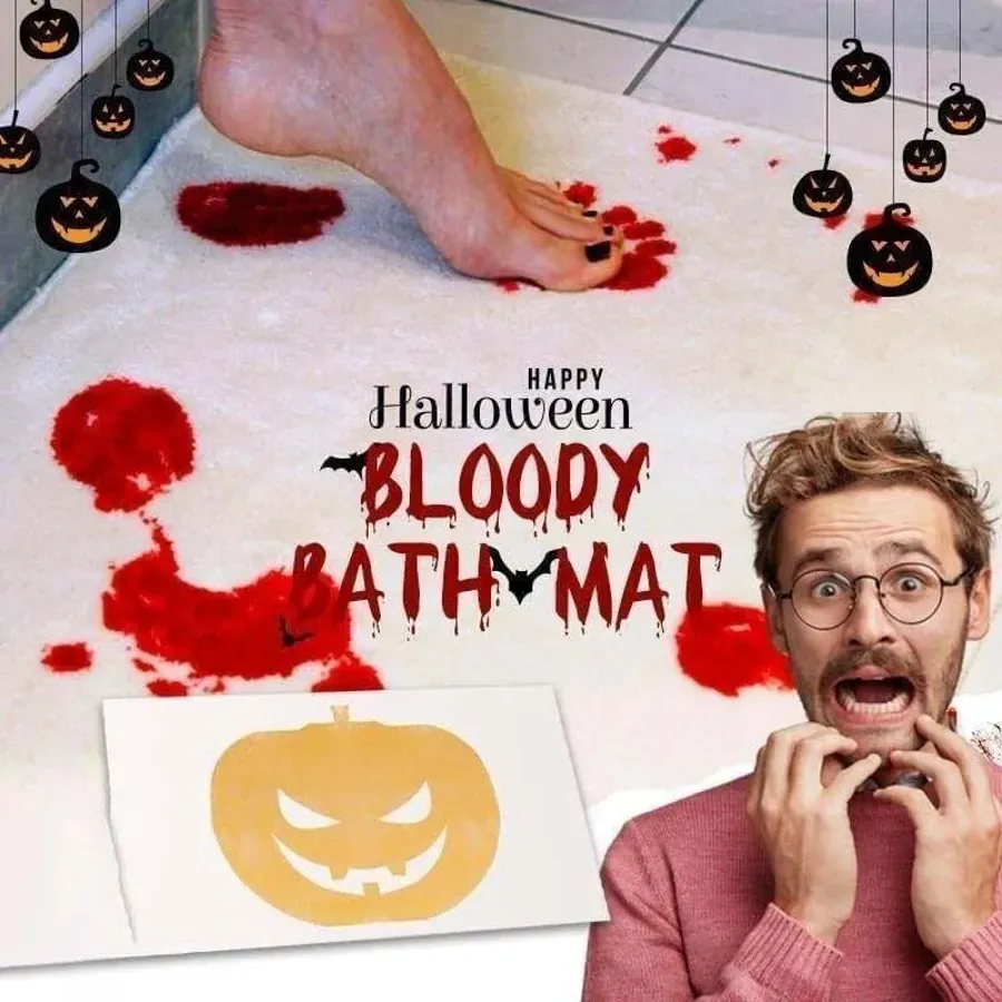 Halloween Bloody Color Changing Bath Mat