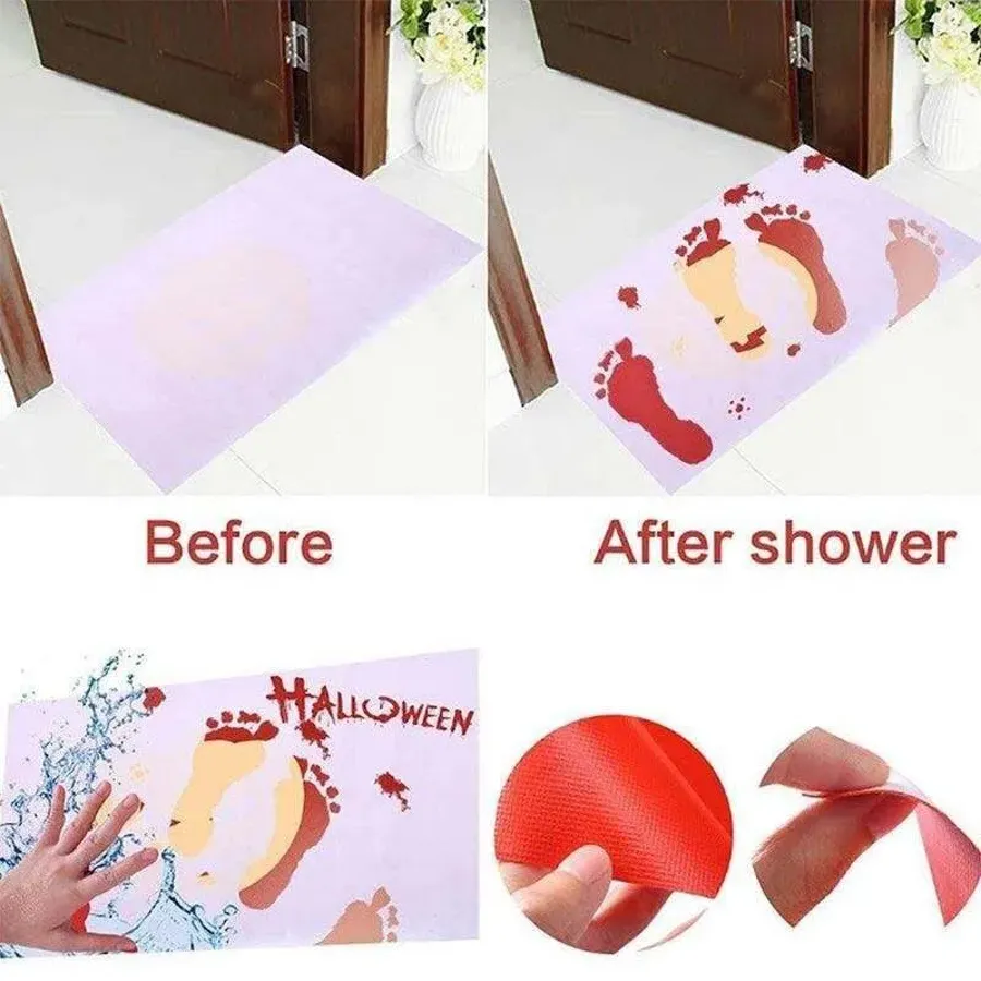 Halloween Bloody Color Changing Bath Mat