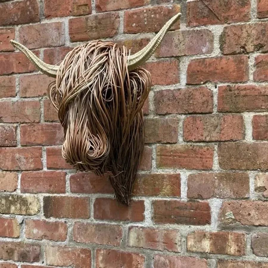 Woven Willow Highland Cow - Halloween