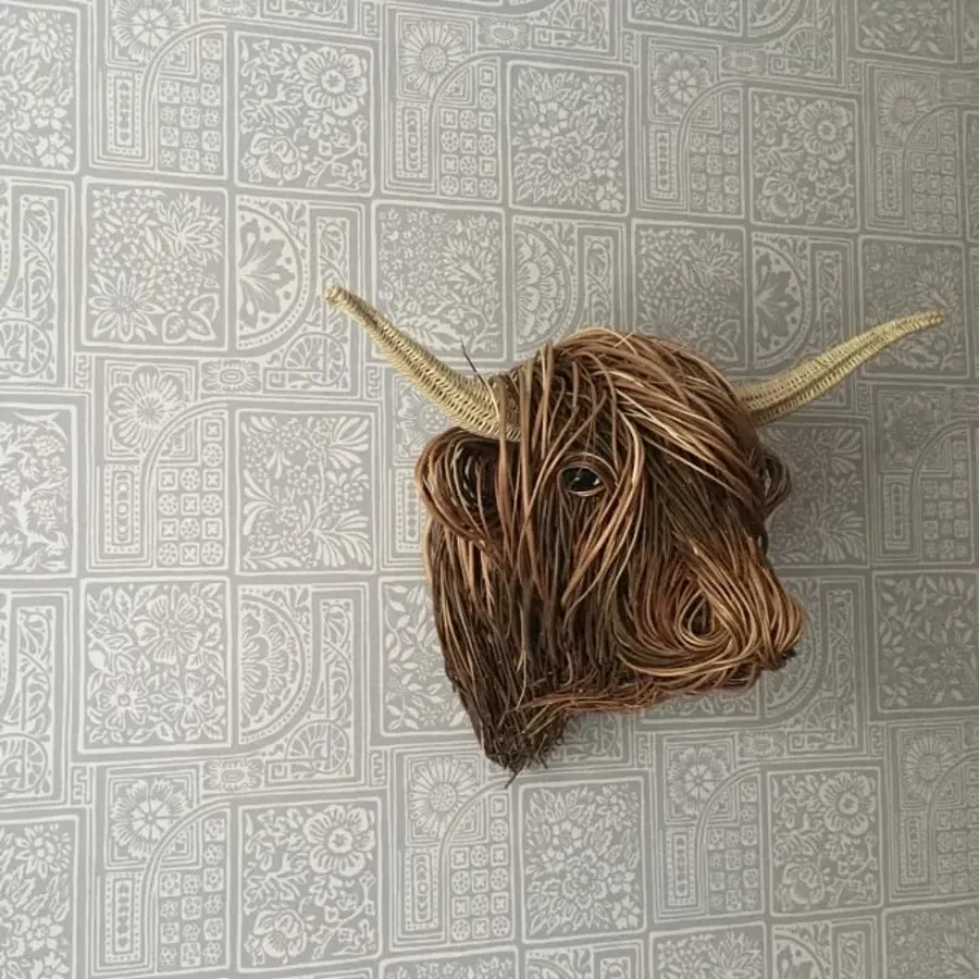 Woven Willow Highland Cow - Halloween