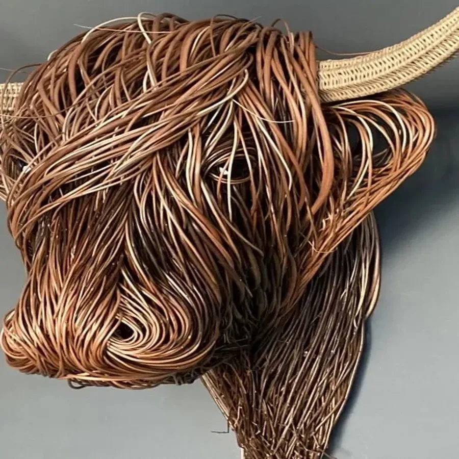 Woven Willow Highland Cow - Halloween