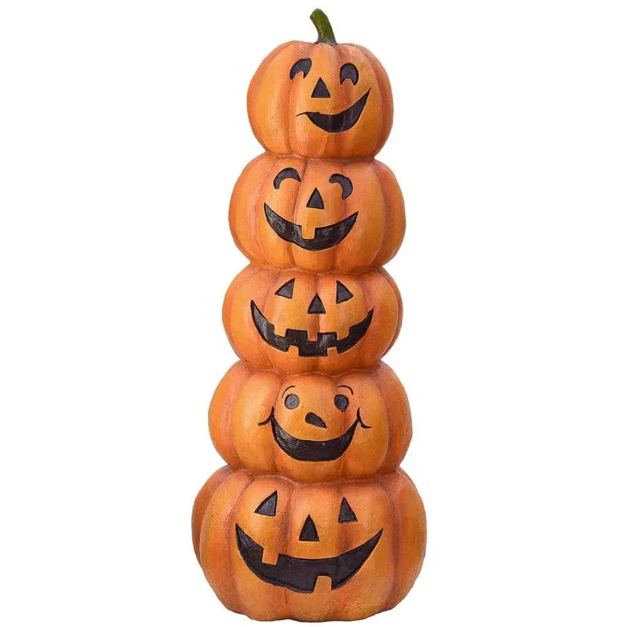 Stacked Happy Jack-O-Lanterns