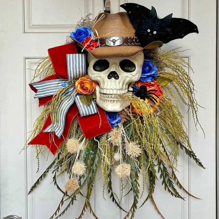 Cowboy Skull Wreath