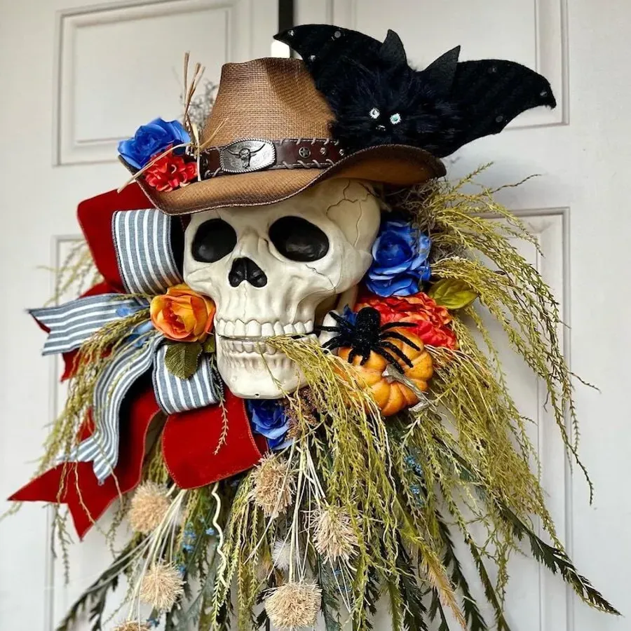 Cowboy Skull Wreath