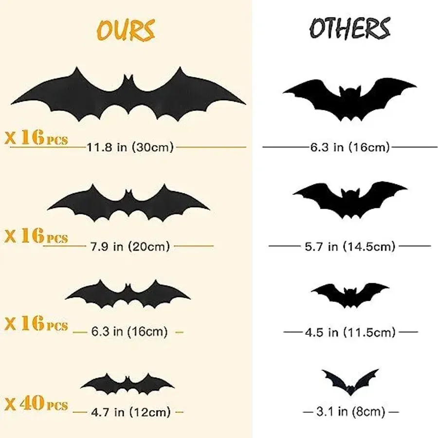 Halloween Hot Sale Bat Wall Decoration