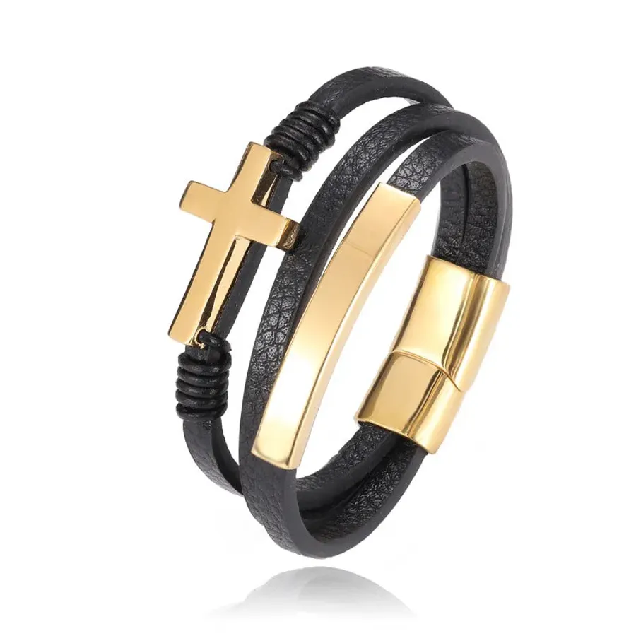 Multilayer Cross Bracelet