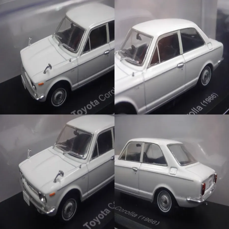 Toyota Corolla 1966 White 1/18 Scale