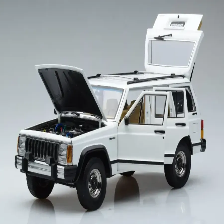 Jeep Cherokee Xj White 1/18