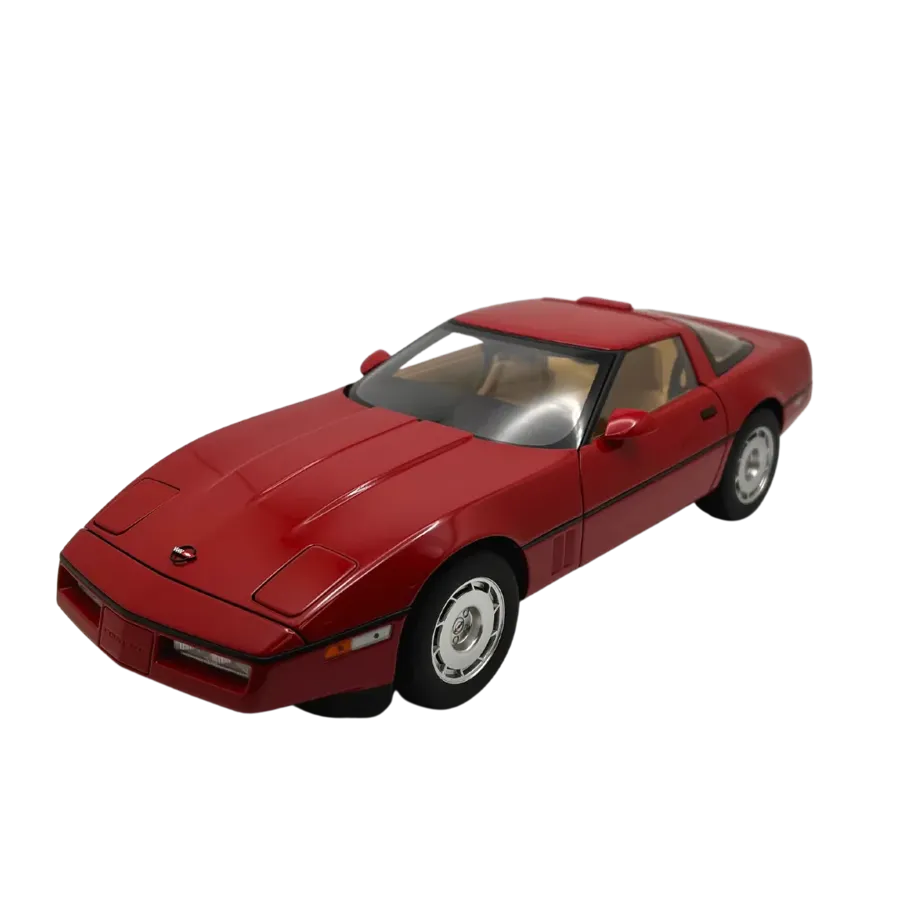 1986 C4 Corvette Bright Red 1/18 Diecast Model Car