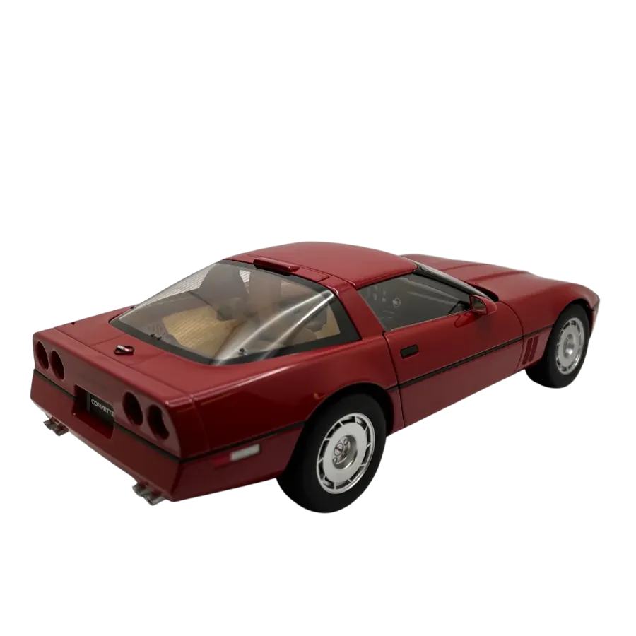 1986 C4 Corvette Bright Red 1/18 Diecast Model Car