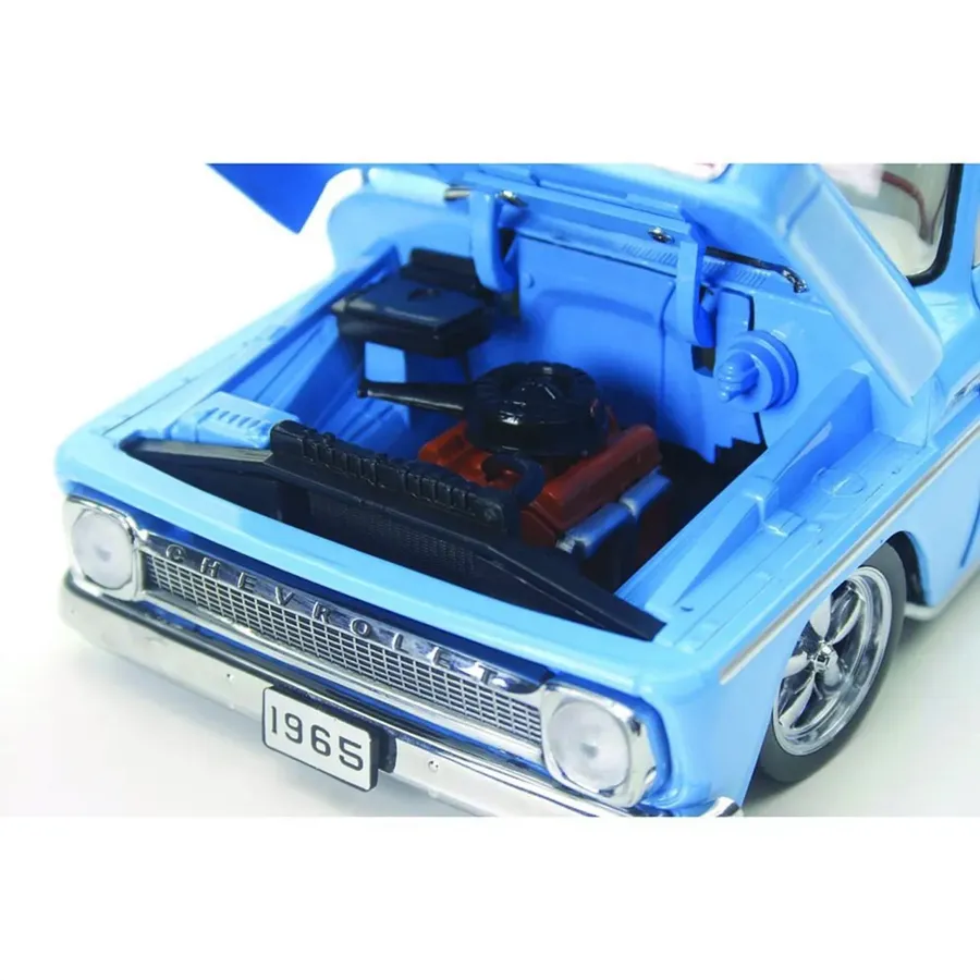 1965 Chevy C-10 Styleside Custom Pickup - Blue 1:18 Scale Diecast