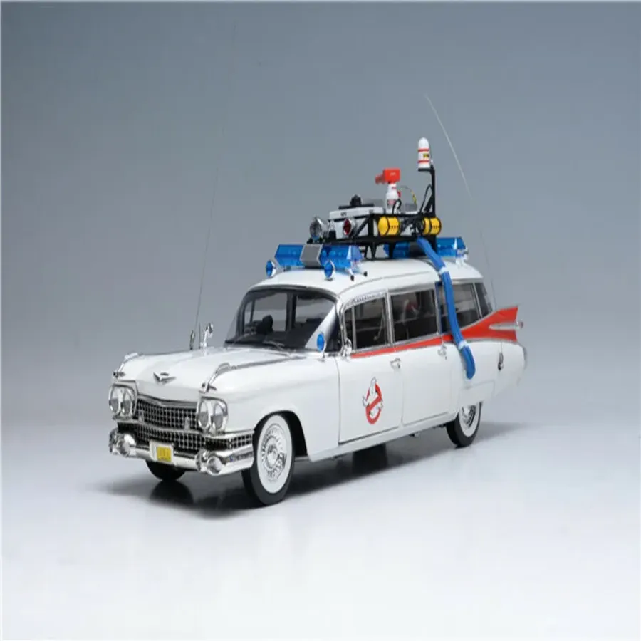 1:18 Scale Elite 1959 Cadillac Ambulance Ecto-1 Ghostbusters Diecast Car Model