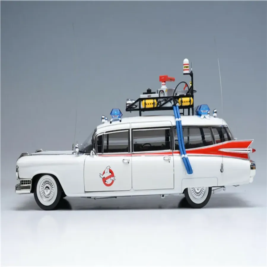 1:18 Scale Elite 1959 Cadillac Ambulance Ecto-1 Ghostbusters Diecast Car Model