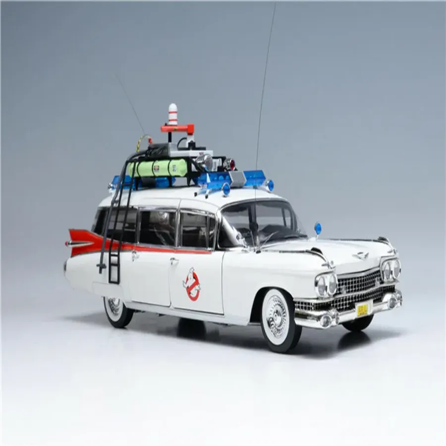 1:18 Scale Elite 1959 Cadillac Ambulance Ecto-1 Ghostbusters Diecast Car Model